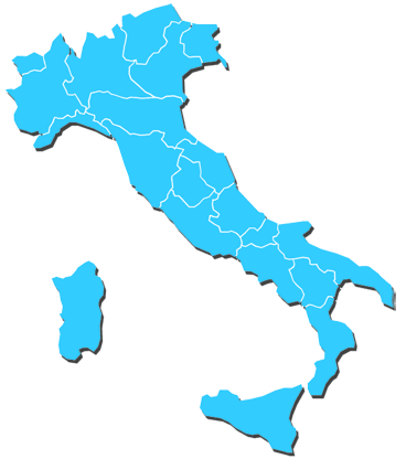 Mappa Regionale d'Italia - Scegli la Regione